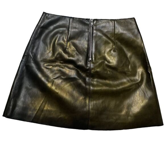 NWT Bailey 44 Bronze Metallic Chew the Scenery mini skirt - Picture 3 of 8